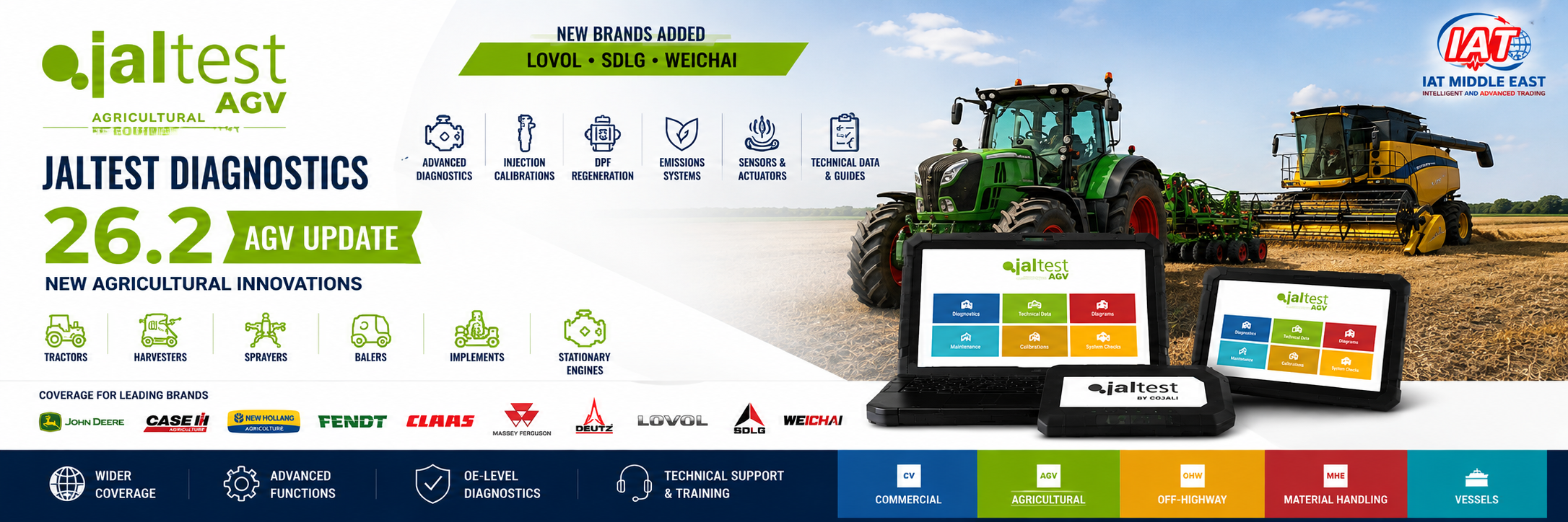 Jaltest Diagnostics 26.2 AGV Update – New Agricultural Vehicle Diagnostic Innovations